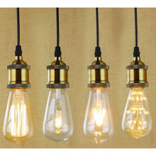 Okenné lampy s káblom 80 cm, E27/max. 60 W, 4 ks