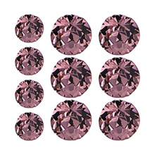Diamantes de imitación de rosa para manicura COOLL, 10 unidades, diamantes de imitación de rosa para uñas, duraderos, con punta encantadora.