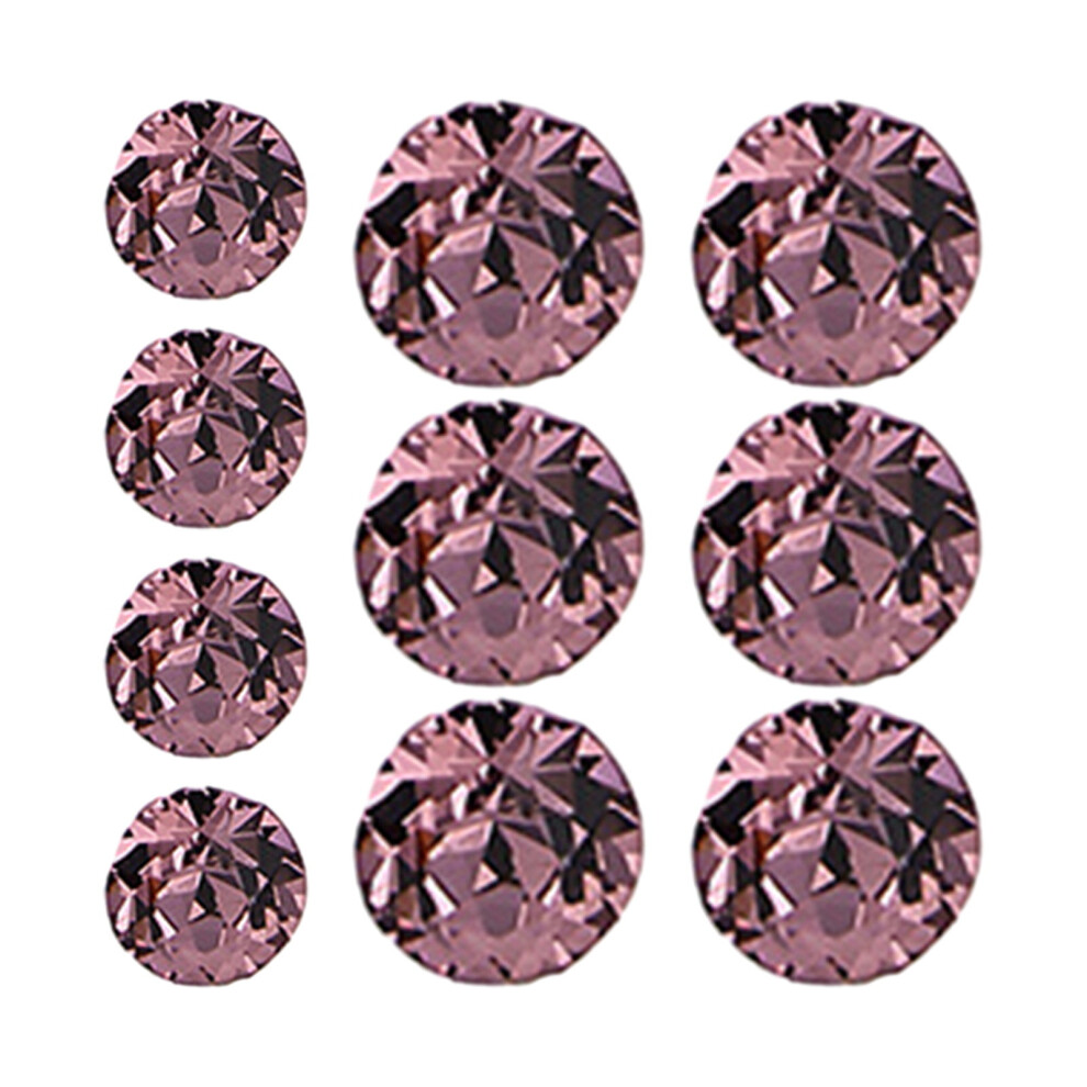 COOLL Manicure Rhinestones Rose Fake Crystal Rhinestones 10pcs Rose Faux Crystal Nail Rhinestones Durable Charming Pointed Bottom