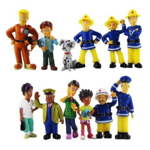 Figurine Pompierul Sam, 12 bucăți per pachet