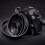 Alça de pescoço de couro PU preto de 55 polegadas para câmeras mirrorless e digitais, compatível com encaixe de ferro, alça de ombro fina para 6