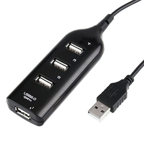 Hub USB2.0 la 4 porturi negru