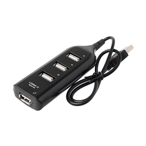 Hub USB2.0 la 4 porturi negru 1