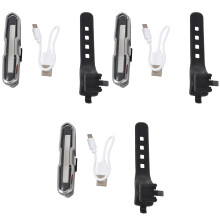 3X zadní světlo na kolo, ultra jasné světlo na kolo, dobíjecí USB LED zadní světlo na kolo, 5 režimů svícení, světlomety