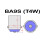 BA9S LED mit 5 SMD5050-Chips, 2er-Pack, T4W-Design, Silber/Grau/Grün 2