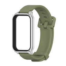 Armband compatibel met Xiaomi Smart Band 8 9Active, vervangende horlogeband in legergroen