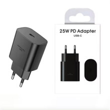 Power Adapter for compatible with Samsung - USB-C 25W Adapter Fast Charging - Black