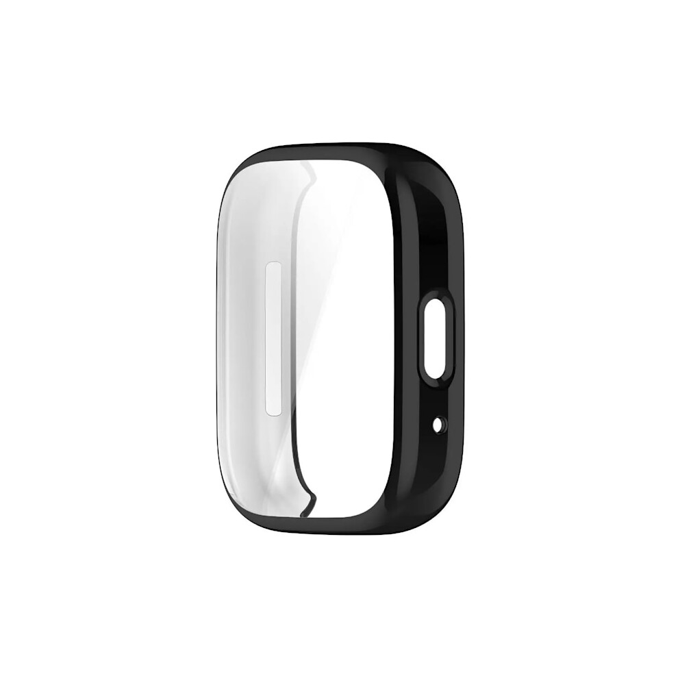 Screen Protector Tpu Case For Redmi Watch 3 Active, Full Coverage Bumper Shell Compatible With Xiaomi Redmi Watch 3 Active, Black 9395123757667