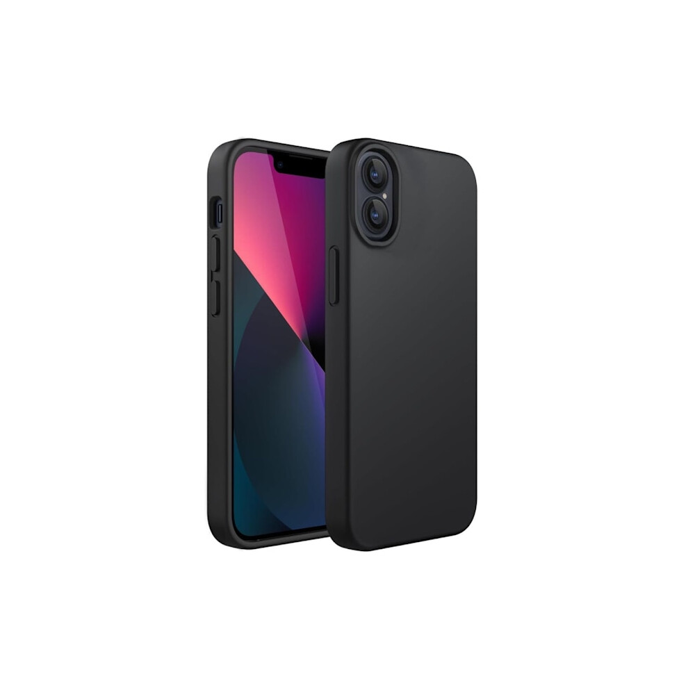 Compatible With Iphone 16 Plus Matte Silicone Cover Black 9395123757391