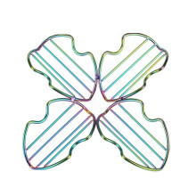 Pinzas para panqueques Hariumiu, soporte para tacos, estante de almacenamiento de panqueques de acero inoxidable de grado alimenticio, bandeja para