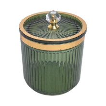 Boîte à disques démaquillants, pot à cotons-tiges avec couvercle, pot à cosmétiques multifonctionnel, organisateur de maquillage