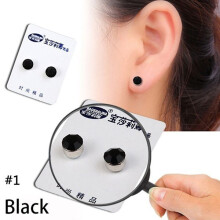 Magnetic Slimming Earrings Acupressure Weight Loss Earring White Black