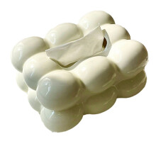 Porta fazzoletti con design a bolle, dispenser di carta per bagno e tavolo da pranzo, elegante organizer per fazzoletti, tovagliolo decorativo, D