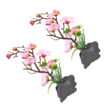 bandejas decorativas de plástico rosa para aperitivos japoneses