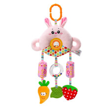 Wamans Kids Toys Infant Hanging Bell Rattle Teether Sound Stroller Plush Toy Clearance Items