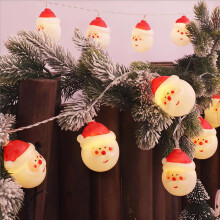 YiFudd LED Christmas Christmas Tree Snowman Decorative Light String Christmas Party Activity Decorative Light