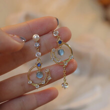 1 Pair Women Earrings Shiny Drop Earrings Jewelry Gift