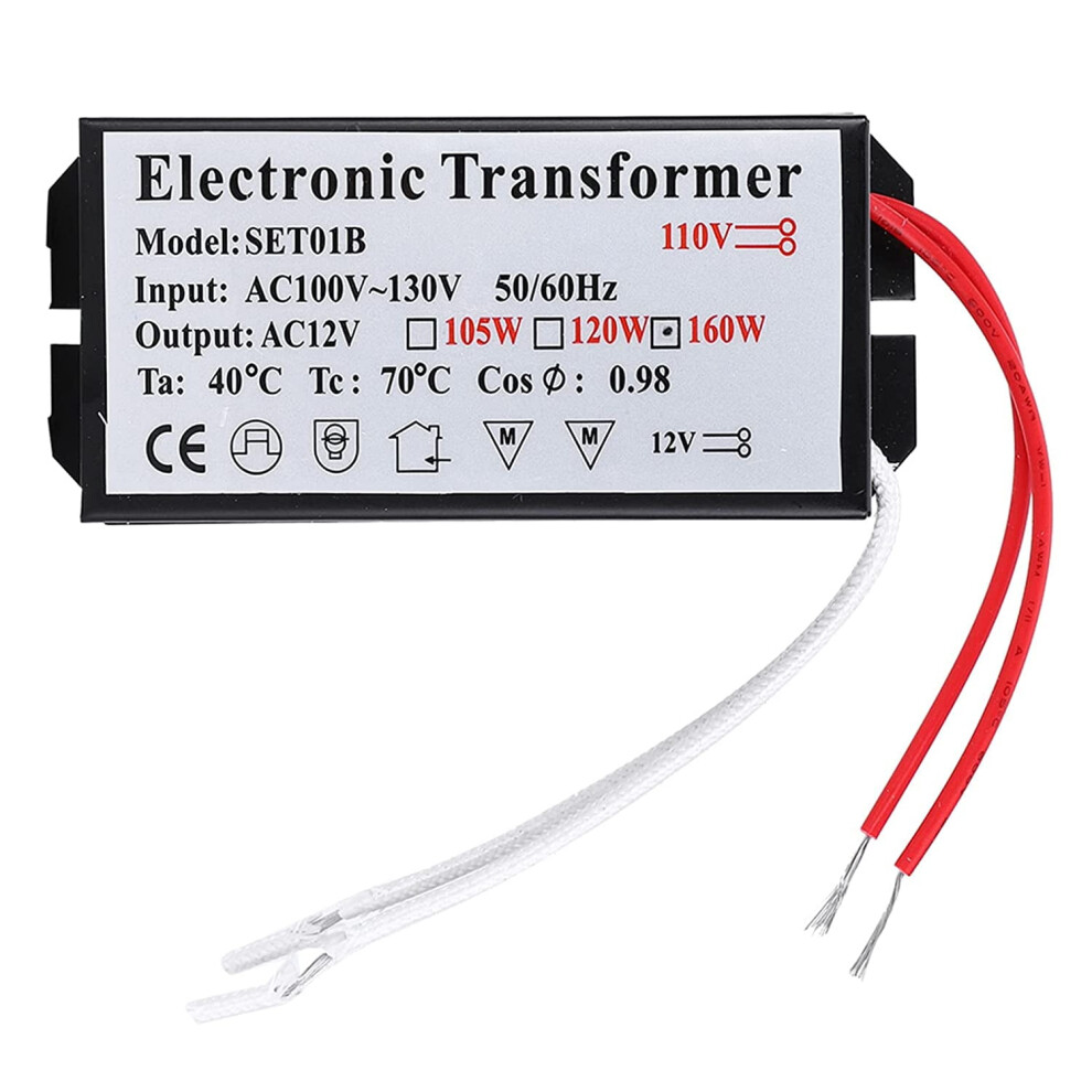 160W Electronic Transformer, 110V To 12V Power Supply Electronic Transformer For Halogen Lamp Beads 9071309701074