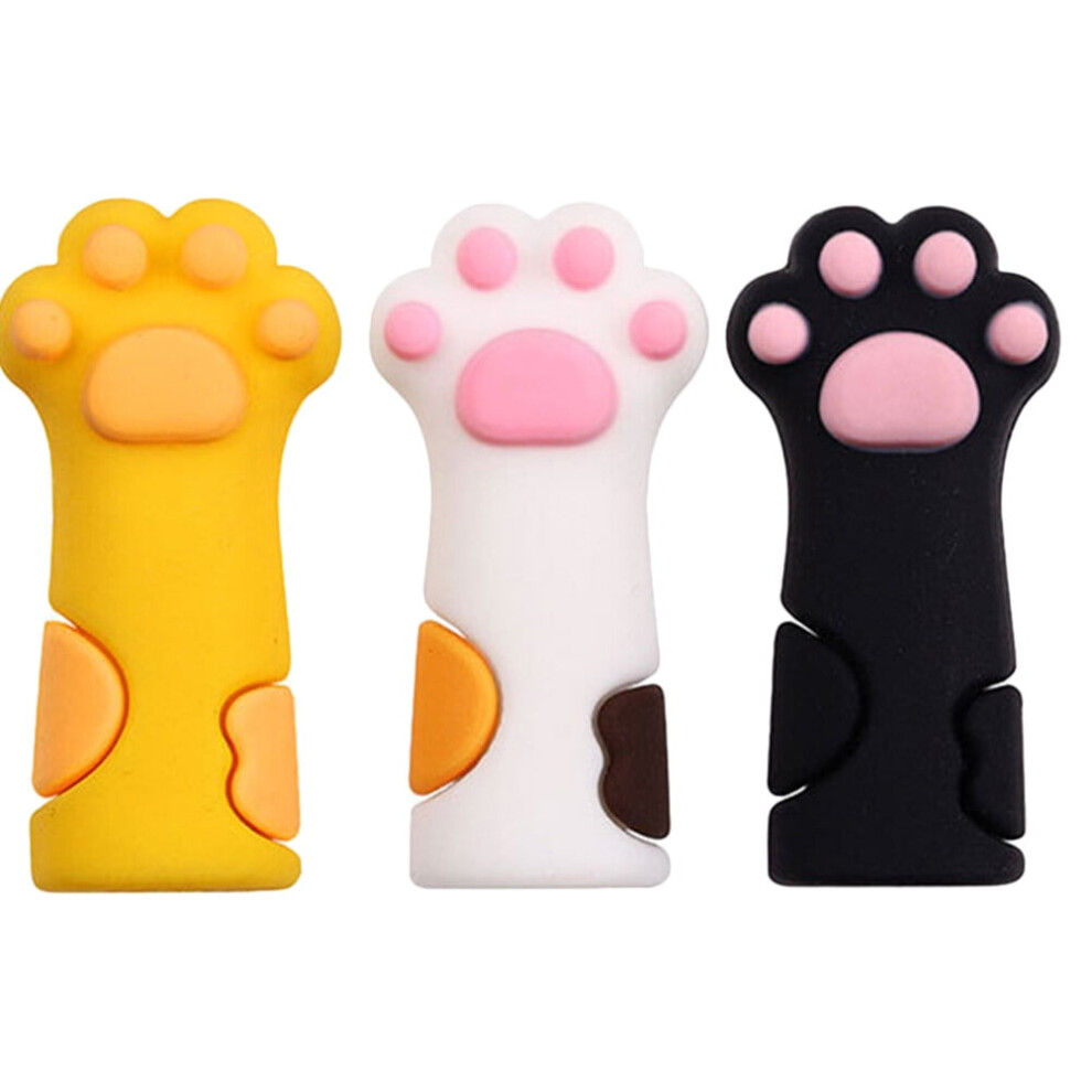 3 pcs Silicone Cuticle Nipper Cover Cat Paw Cuticle Scissors Protective Cover Nipper Protector