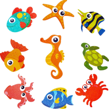 9 pcs Non-Slip Bathroom Stickers, Non-Slip Bathtub Stickers, Non-Slip Stickers for Children, for Bathtub and Shower, Waterproof, D