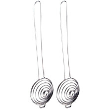 2Pcs Stainless Steel Yolk Separators Practical Egg White Separators Egg Sieves