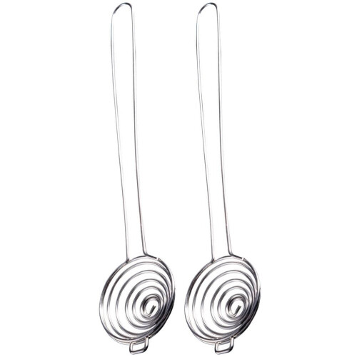 2Pcs Stainless Steel Yolk Separators Practical Egg White Separators Egg Sieves