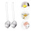 2Pcs Stainless Steel Yolk Separators Practical Egg White Separators Egg Sieves 7