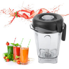Récipient Tebru pour blender, récipient transparent avec couvercle et lames, accessoires de rechange compatibles avec les récipients de 1,9 L (64