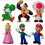 6-pack Super Mario-figurer julklappar 1