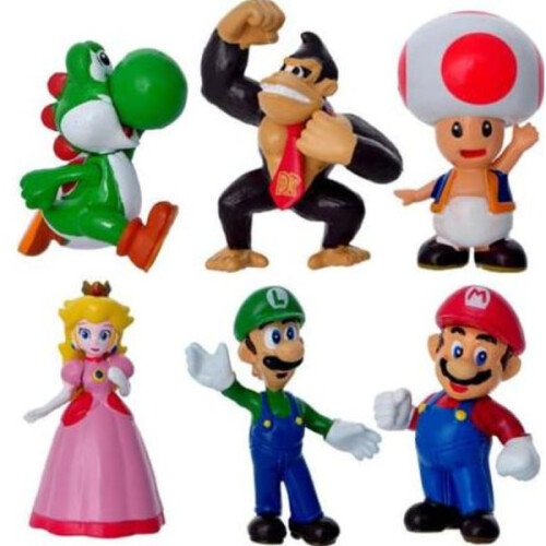 6-pack Super Mario-figurer julklappar 2
