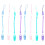 8 Pcs Teether Transparent Badge Clip Baby Pacifier Clips for Boys Silicone Strap 1