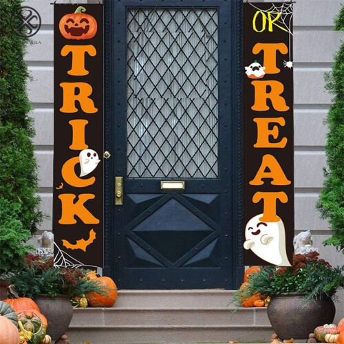 Luxtrada Διακόσμηση Εξωτερικού Χώρου για Halloween - Πινακίδα Καλωσορίσματος, Πανό με 1