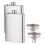 Hip Flask X2 Ανοξείδωτο ατσάλι 304 8Oz με χωνί - Στεγανό, κομψό και φορητό σετ μπουκαλιών 1
