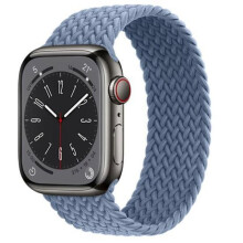 Bekvämt kompatibelt med Apple iWatch-armband 42mm/44mm/45mm/49mm ljusblå L