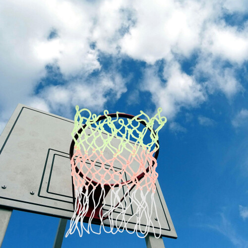 Net voor basketbalring, vervangend basketbalnet, basketbalnet, basketbalframe. 1