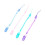 8 Pcs Teether Transparent Badge Clip Baby Pacifier Clips for Boys Silicone Strap 3