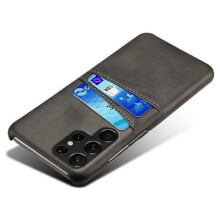 Kompatibel med Samsung S24Ultra stötsäkert mobilskal, korthållare Retro V2