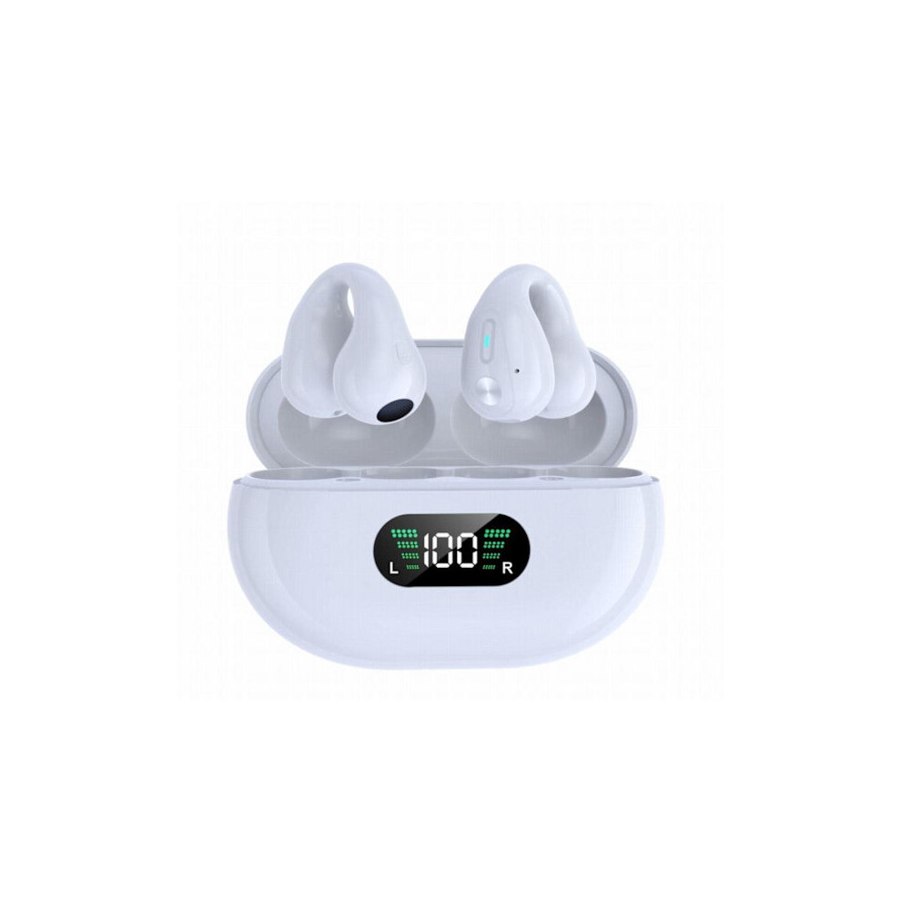 Clip On Bluetooth Headphones With Advanced Sound Technology One Size White 9425574803603