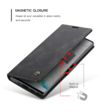 Läderfodral caseme0013för kompatibelt med iPhone 11svart