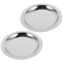 2 Pcs Wine Mat Round Dining Table Teacup Pad Trendy Coasters Metal Wine Coaster Coaster for Wine