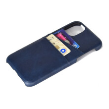 Compatibel met iPhone 14 - Hoesje met kaarthouder, donkerblauw