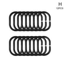 Curtain Poles Shower Rod Hook Hanger White Color Plastic Ring Bath Drape Loop Clasp Drapery Home Use Clips 12/24/36pcs/lot
