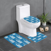 Ensemble de 3 tapis de salle de bain Det_Lions Team, antidérapants, 61 x 41 cm (24 x 16 pouces)