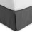 Jupe de lit Bare Home, en microfibre plissée, retombée de 38 cm, format Queen, grise 1