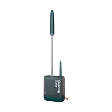 Brosse WC légère Jacenvly avec support et 2 brosses (caoutchouc + brosse fendue), forte aspiration, nettoie tous les recoins