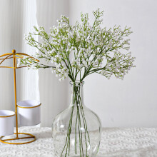 Lot de 6 fleurs de gypsophile artificielles blanches, effet réaliste, pour mariage et décoration de fête, en vrac