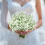6 τεμάχια ψεύτικα λευκά λουλούδια Baby's Breath, μπουκέτο από τεχνητή γυψοφίλη σε 3