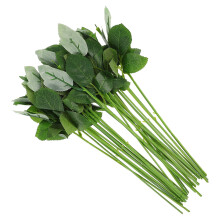 Lot de 30 tiges de fleurs artificielles simulées, matériaux d'emballage pour fleurs, feuilles artificielles.