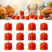 Winysin12PCS Halloween Pumpa Lampa, Varm Belysning Bordlampa Rekvisita, Kompatibel med Hem-/Bardekor, Läskig Nattlampa för Matsal, Sovrum