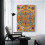 Αφίσα ζωγραφικής Mandala Tibetan Thangka 8x12 ίντσες, εκτύπωση σε καμβά για διακόσμηση 3